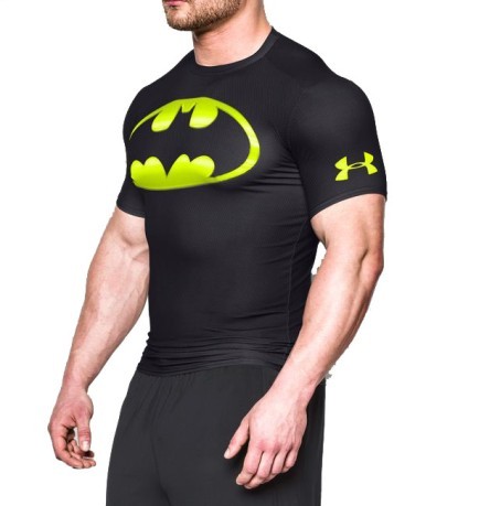 Hombres T-shirt Batman 2.0 Compresión SS BLK