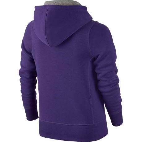Sweatshirt mädchen lila Youth-Brushed Fleece Hoodie
