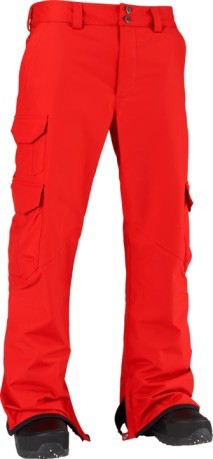 Hommes pantalon Cargo rouge