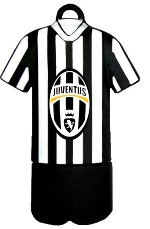 Usb-stick 8GB Offizielle Juventus-weiß-schwarz