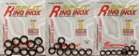 Split-Ring-Edelstahl