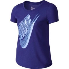 Camiseta de Chica Tri Mezcla de Palma Futuro púrpura