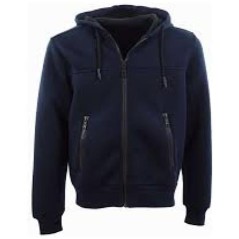Men's sweatshirt Hoodie Full Zip blue