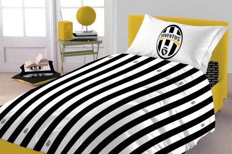 The Parure Duvet cover Double Juventus white black