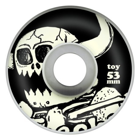 Räder Dead Monster-53 mm-schwarz-weiß