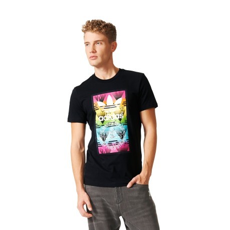 T-Shirt Uomo Soccurf Toungue Label nero fantasia