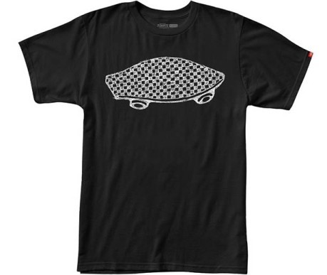 T-shirt Checkboard OTW schwarz-weiß