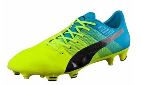 Mens Football boots Evo Power 1.3 FG jaune bleu à droite
