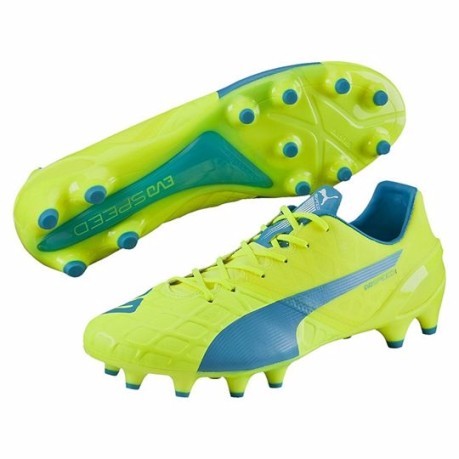 Botas de fútbol de Velocidad Evo 1.4 Fg amarillo azul