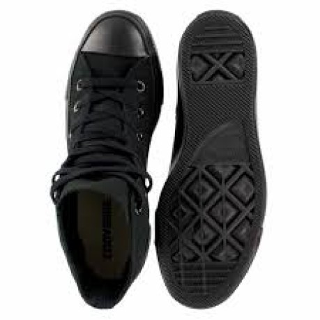 Zapatos Hi Canves Monocromo negro