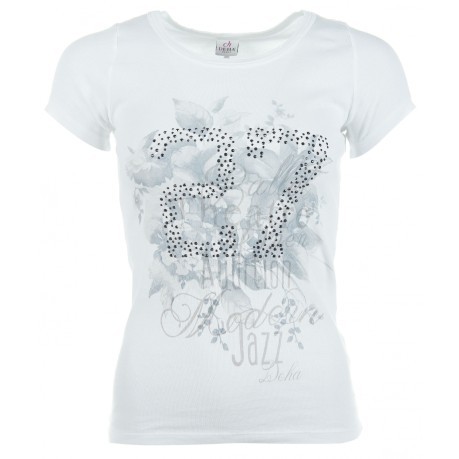 T-Shirt Donna Stampa bianco