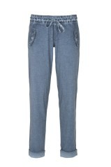 Pantalone Donna Jersey Maltinto blu variante 1
