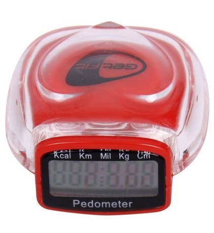 Step counter pedometer red