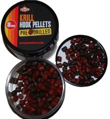 Pellet Krill Hook Pre Drilled rosso