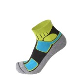 Socken herren Trail-Running-schwarz-grün