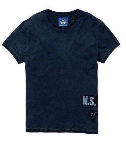 Hommes T-Shirt bleu Indigo