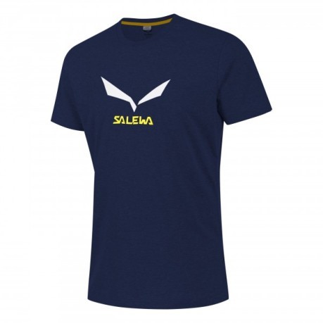 T-shirt hommes Solides Logo 2 bleu