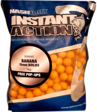 Boilies Instant Action Banana 20mm gelb