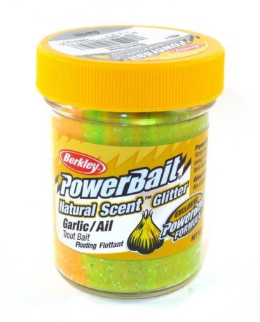 Pasta Powerbait Natural Scent Glitter Garlic arancio