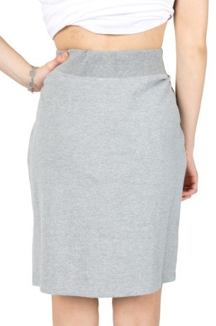 Falda de Rochester gris de algodón