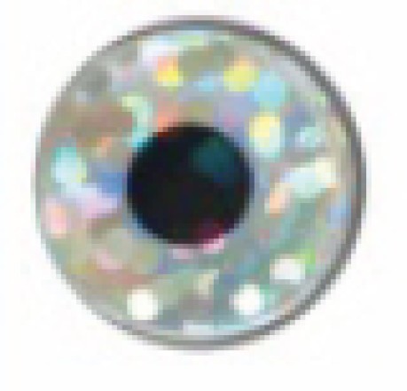 Holographic Lure Eyes, a 3.5-5 mm, white