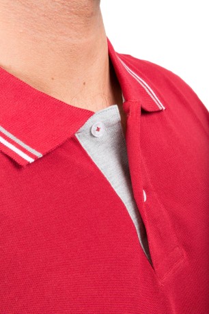 Men Polo Easy Fit red variant 1