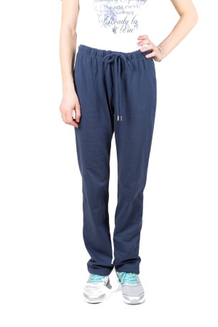 Trousers Woman Classic Jersey Straight blue