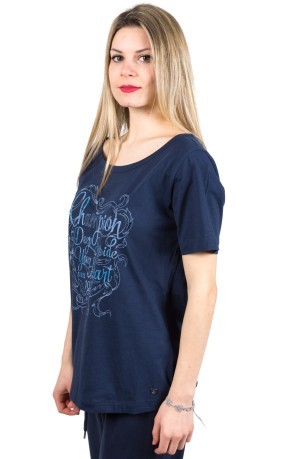 T-Shirt Donna Light Jersey blu 