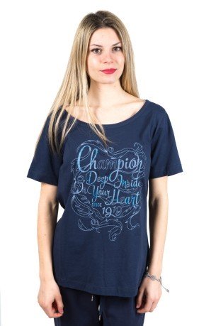 T-Shirt Donna Light Jersey blu 