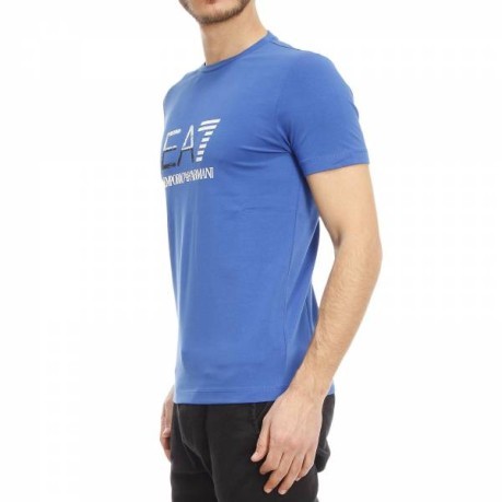 T-Shirt de Tren Gráfico, azul