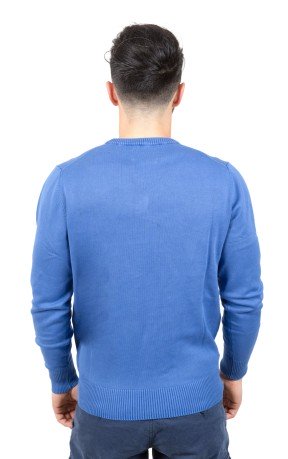 Suéter Hombre Lauren azul Desteñido