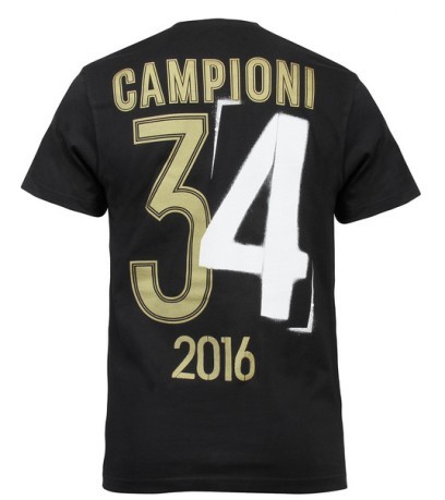 T-Shirt de la Juventus Champions 34 noir