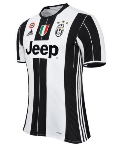 Casa camiseta Réplica de la Juventus blanco-negro
