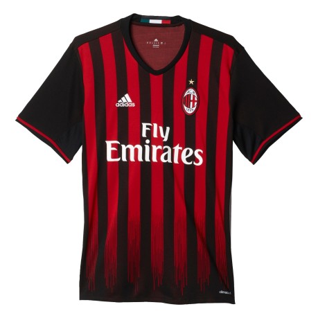 Camiseta de fútbol Ac Milan Home Replica frente