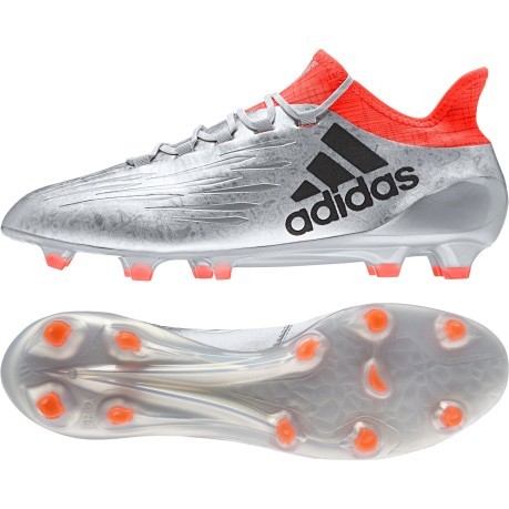 Chaussures de Football X 16.1 FG gris rouge