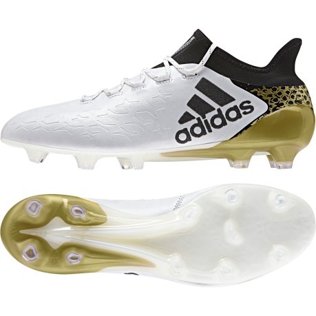 Chaussures de Football X 16.1 FG blanc jaune