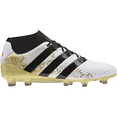 Chaussures de football Ace 16.1 Primeknit FG blanc jaune