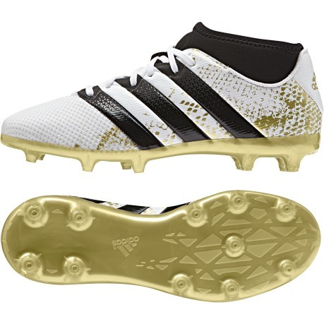 Chaussures de football Ace 16.3 Primemesh FG/AG blanc jaune