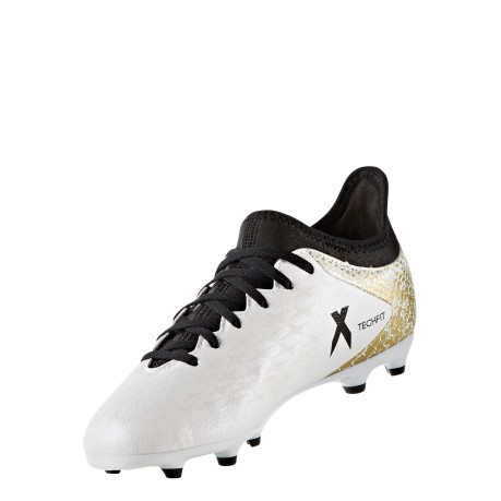 Zapatos de fútbol Boy X 16,3 FG blanco amarillo