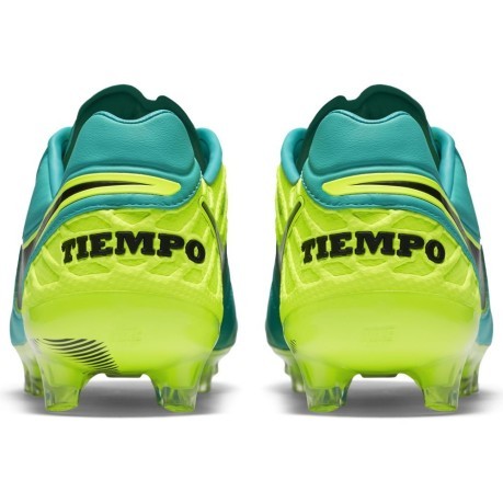 Schuhe-Fußballschuhe Tiempo Legeng VI Fg grün gelb rechts