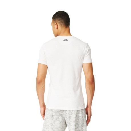 T-shirt Herren Sports Essential Linear weiß-schwarz