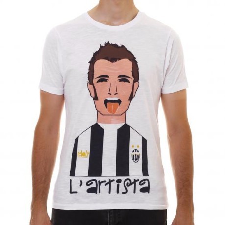 T-Shirt Uomo L'artista Del Piero bianco 