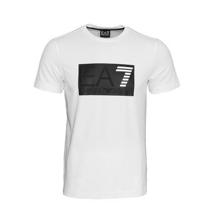 Hombres T-Shirt de Tren Logotipo de la Serie en blanco