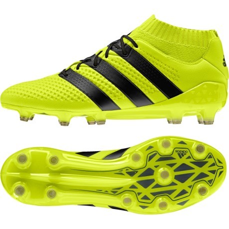 Botas de Fútbol Ace 16.1 Primeknit FG colore amarillo Adidas SportIT.com