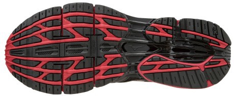 Zapatos de los hombres de la Onda de la profecía 5 A3 Neutro negro rojo