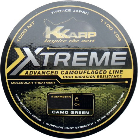 K-Karp XTR Camo mauvaises Herbes 1000 m 0,354 mm