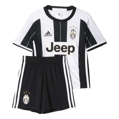 Mini Home Kit Juventus white black 1
