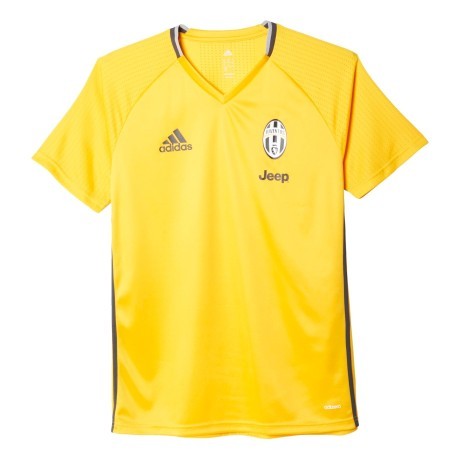 Maillot de Football Homme Formation de la Juventus 16/17 jaune 1
