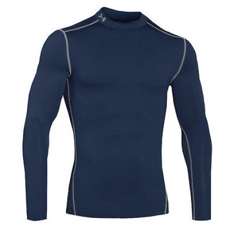 Men's T-Shirt ColdGear Compression Mock blue