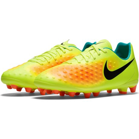 Las botas de fútbol Nike Opus II AG-Pro colore naranja amarillo - Nike SportIT.com